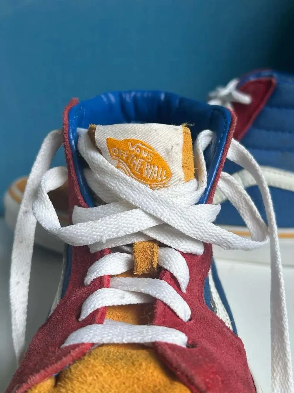 Vans Sk8-Hi Primary Block Colorblock High Top Skate Sneakers
